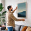 Mountains at Dusk Minimalist - Wrapped Canvas-131761711-131761713