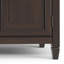Grande armoire de rangement en bois massif 67 po avec tiroirs