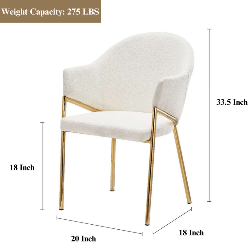 Chaise de salle à manger en métal et polyester Hellwig