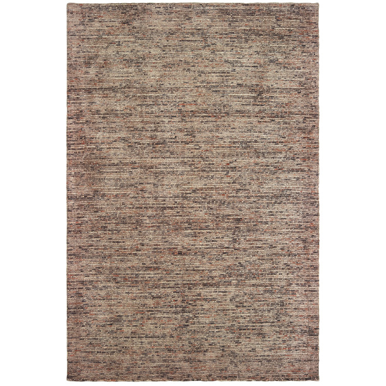 Legends Handmade Tufted Taupe/Pink Area Rug