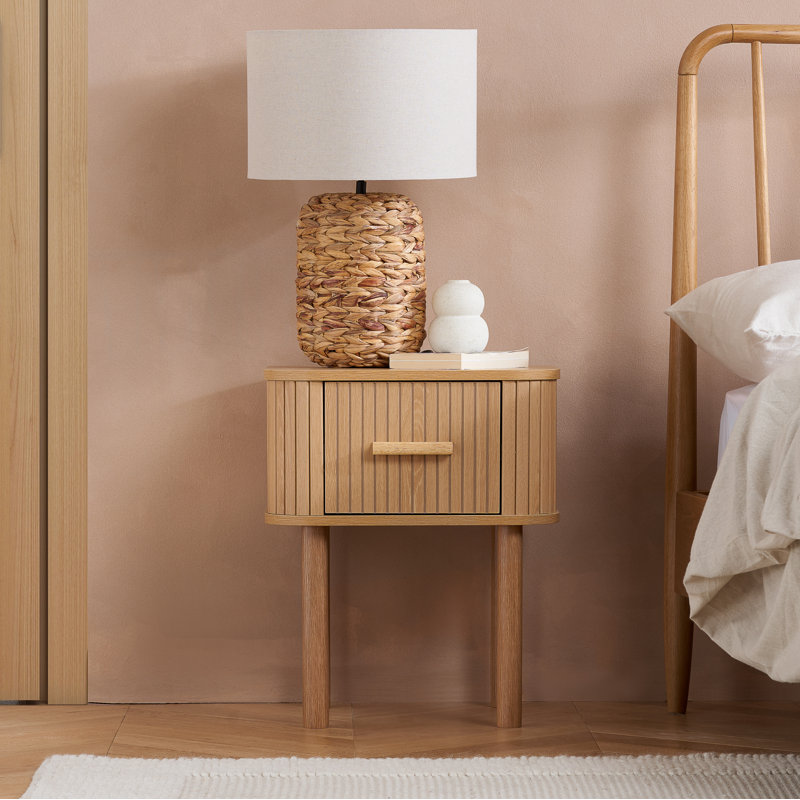 Suire 45cm W Manufactured Wood Bedside Table