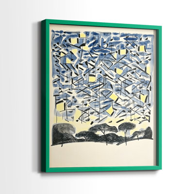 Série ABSTRACT DLxxx - reproduction encadrée de qualité supérieure - prête à être accrochée - aucun clou requis