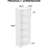 5-Tier Bookshelves Storage Cabinet In White,  For Organized Display And Vertical Space Utilization-754405664