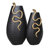 Mercer41 Curved Snake On Vase, Black/Gold-1019340090