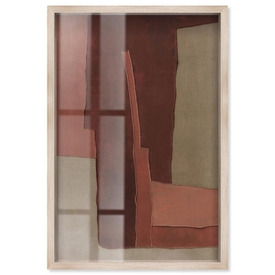 Décoration murale bohème Raw Edge III par Art Remedy, cadre blond, 37 x 55