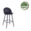 Upholstered Counter Stool with Metal Frame-2008919614