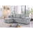 Upholstered Reversible Sectional With Pull Out Loveseat-1597153439