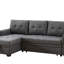 Canapé-lit modulaire réversible en lin 84 po avec rangement-1001461401-1001461400
