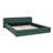 Queen Size Grounded Upholstered Platform Bed Frame, Thick Chenille Fabric Low‑Profile Bed, Stable MDF & Particle Board Construction, Modern Elegant Bedroom Furniture, Easy Assembly-214758374