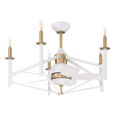 Ventilateur de plafond 24 po avec lumières DEL et télécommande Craftmade