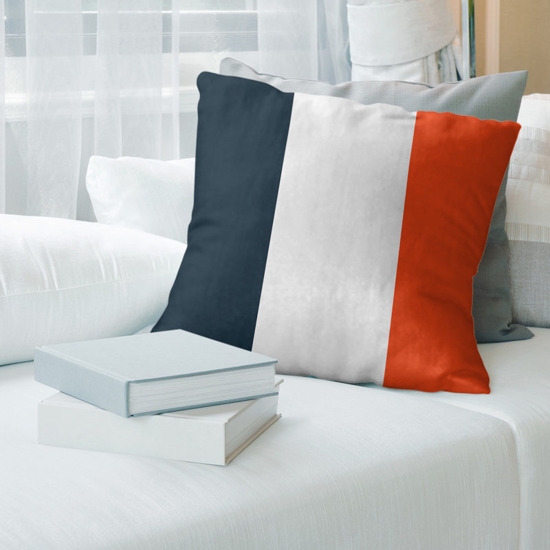 Housse de coussin, 18 po x 18 po, Blanc, Polyester filé