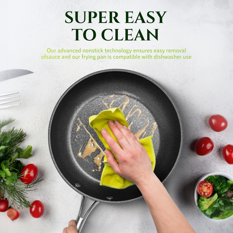 Granitestone Armor Max 12'' Black Nonstick Aluminum Fry Pan