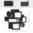 Cross Accent Mixed Opening Collage Picture Frame Set, Wall Gallery Decor