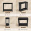 Table d'appoint mince avec tablette de rangement, table de chevet moderne noire pour le salon et la chambre à coucher