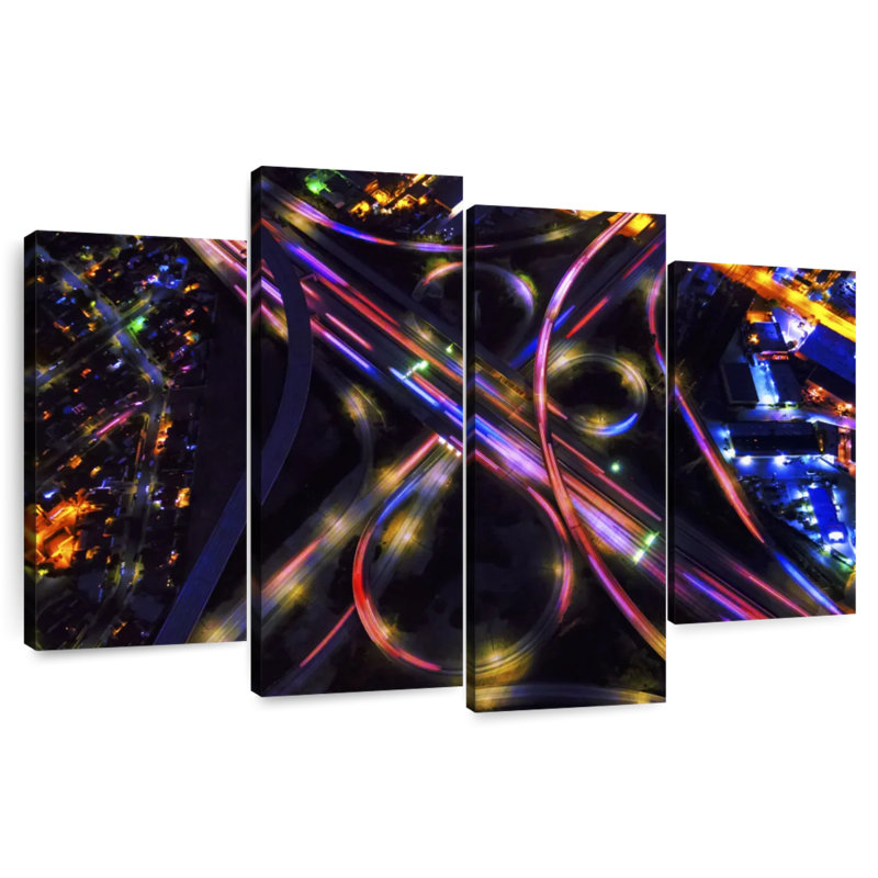 Mehar Los Angeles Freeways, 54" H x 84" W