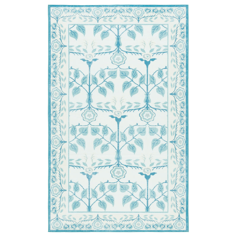 Tapis floral lavable à la machine MSRW 182 Performance, Rectangulaire 3 pi x 5 pi