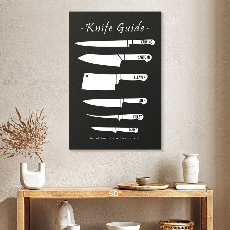 Senne Butchery Knives, 39" H x 26" W