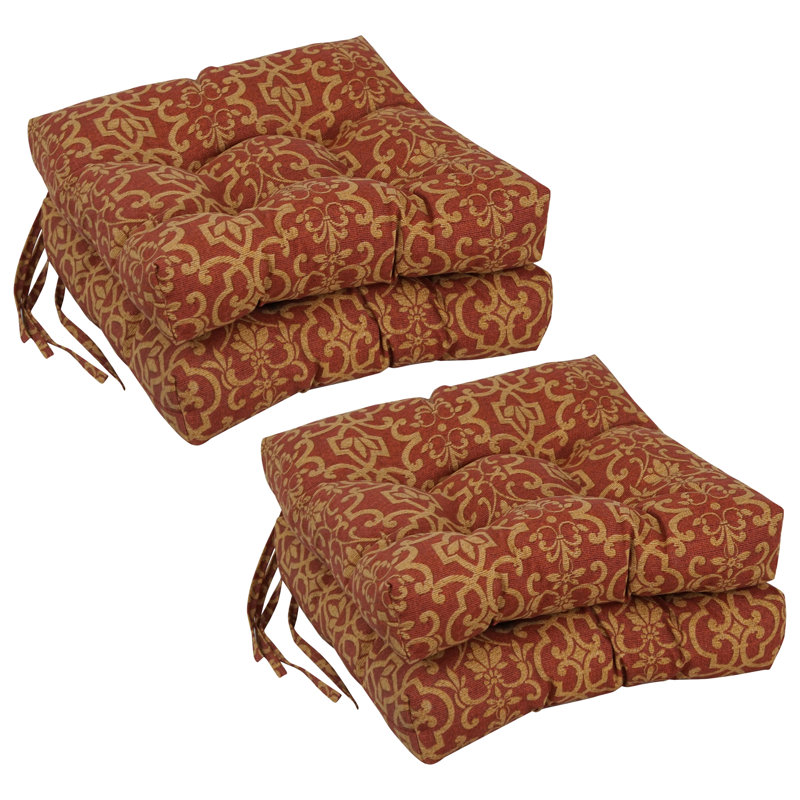 Coussin de chaise Adirondack d'intérieur / d'extérieur, Paprika Vanya