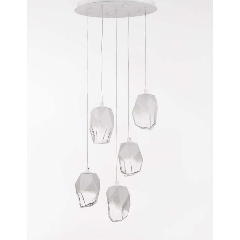 5 - Light White Cluster Pendant