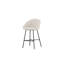 Terrest Upholstered Counter Stool with Metal Frame