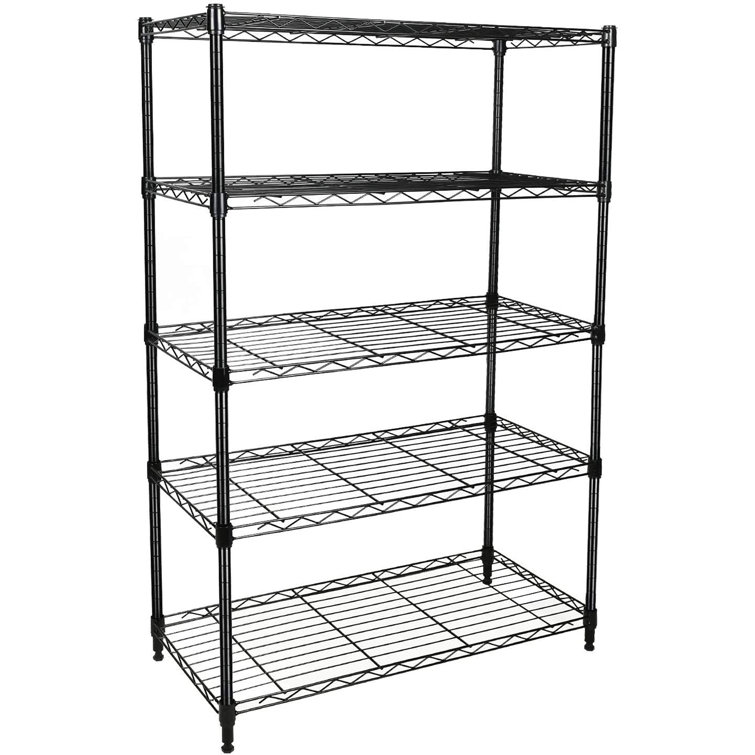 Caphaus 4 Tier Free Standing Shelf , 24 Inch Width Bookshelf