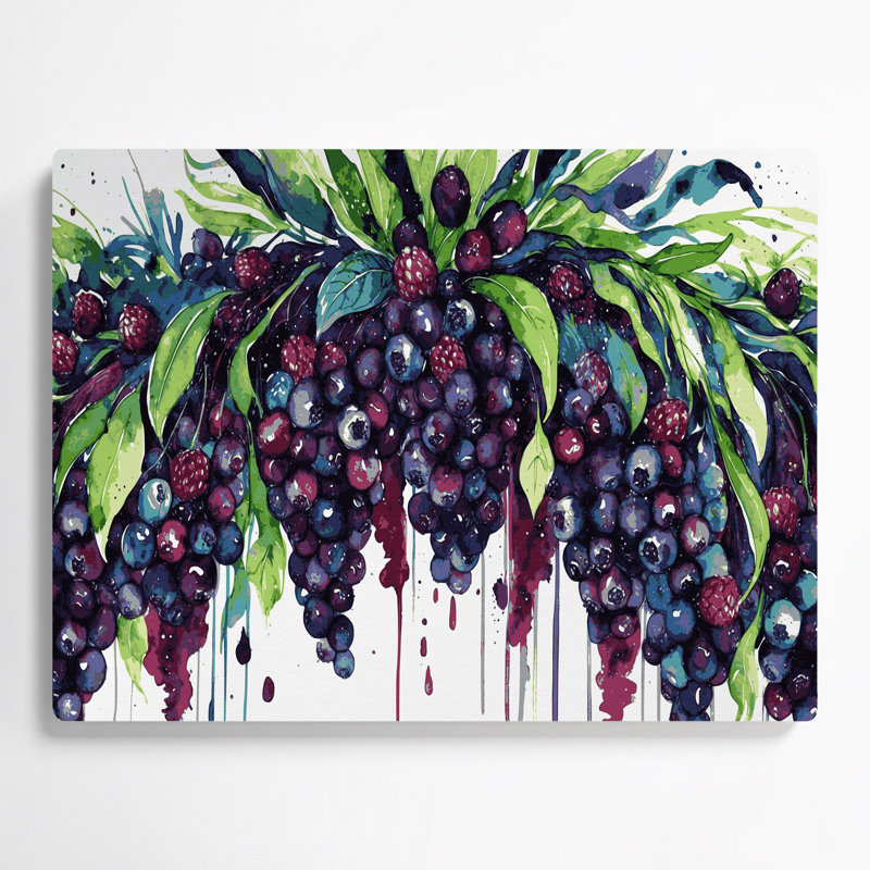 Art mural en métal «Fruit Acai Berry», H 20 po x l 30 po