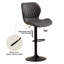 Adjustable Height Counter Stool with Metal Frame-2109925378