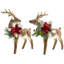 Bambi Deer With Red Wreath Set Of 2
