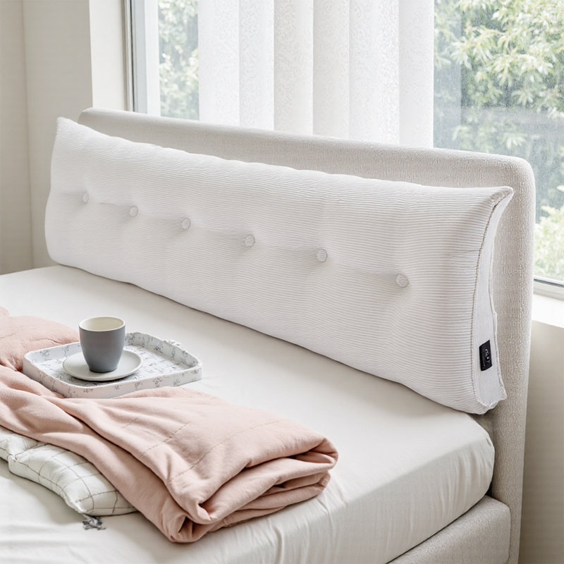 Wedge Headboard Pillow with Removable Cover in , 180cm W x 20cm D