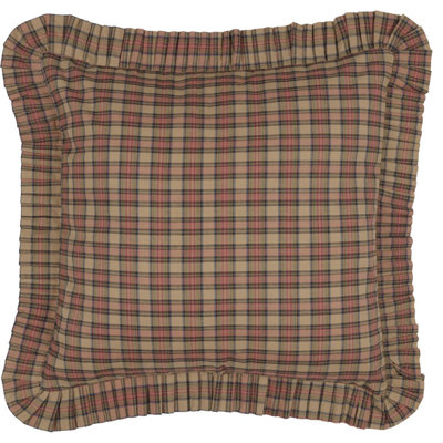 Crosswoods Cotton Flatweave Plaid Sham Set