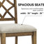 2 pièces de chaises de salle à manger rétro Mid Century - Structure en bois d'hévéa massif avec finition en chêne blanc rembourré confortable-238204651