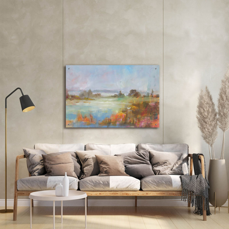 «The Long View» par Danhui Nai, art mural en verre acrylique, H 24 po x l 36 po