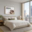 Art mural sur toile, "Couple noir se faisant face"-1189018596