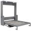 Lit escamotable avec bureau, lumières DEL et station de charge USB-1545088351