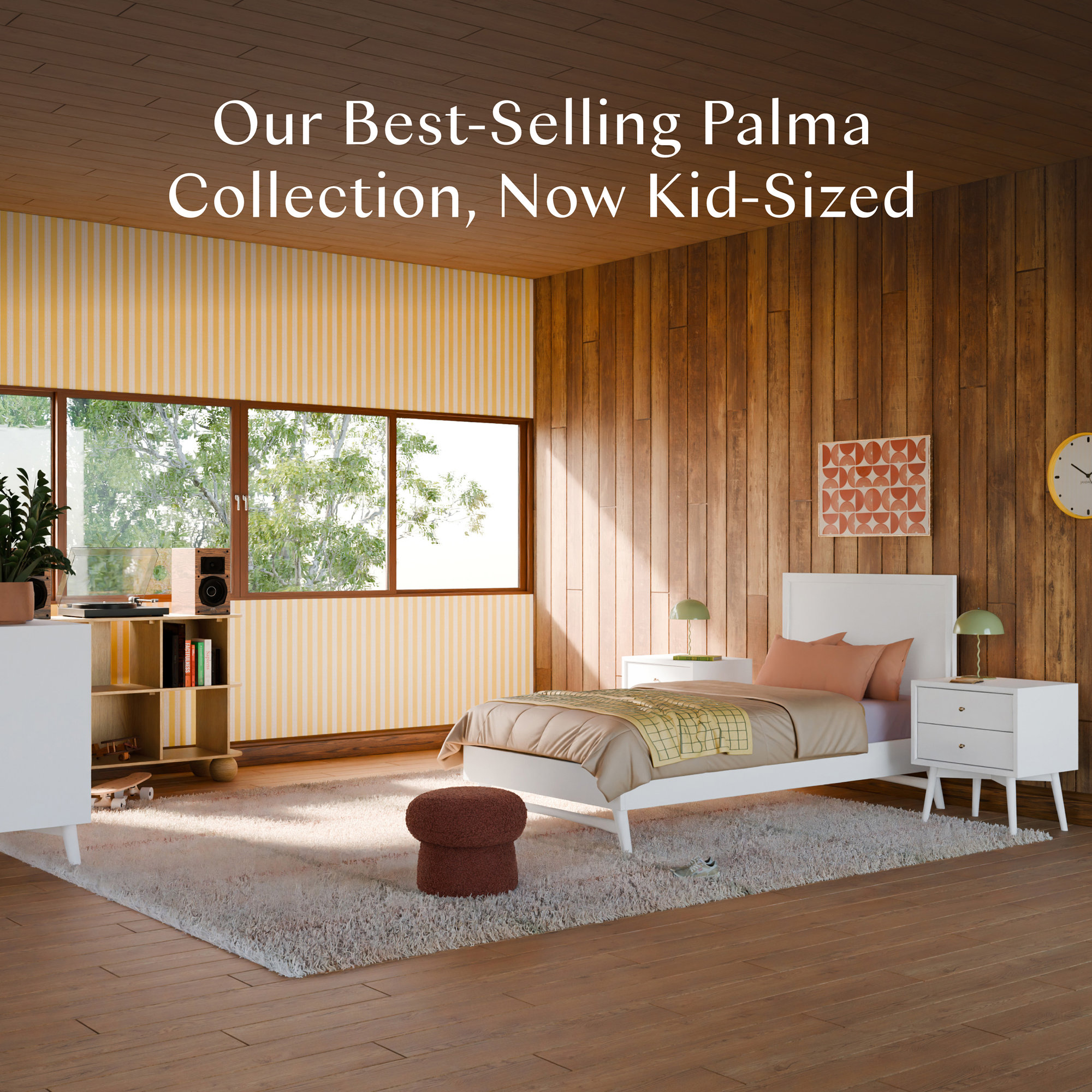 Palma Bed, White, Twin