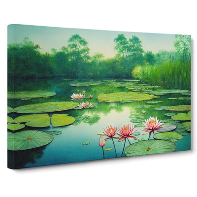 Lily Pond Watercolour Vol.1 - Wrapped Canvas