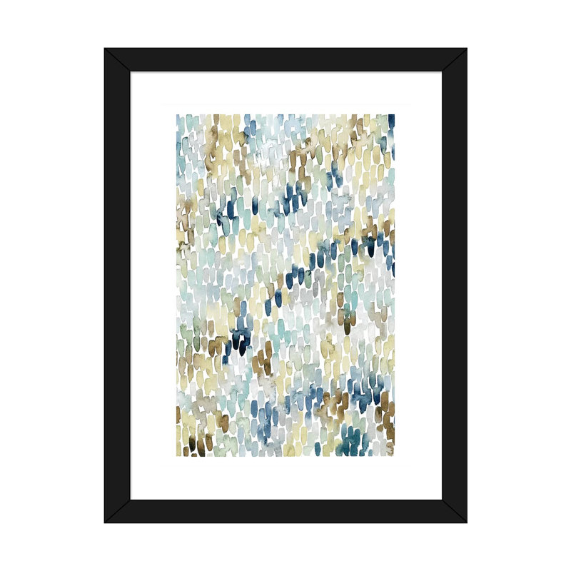 River Wavelet II par Grace Popp - reproduction d'art, H 24 po x l 16 po x P 1 po, Papier encadré noir, Blanc