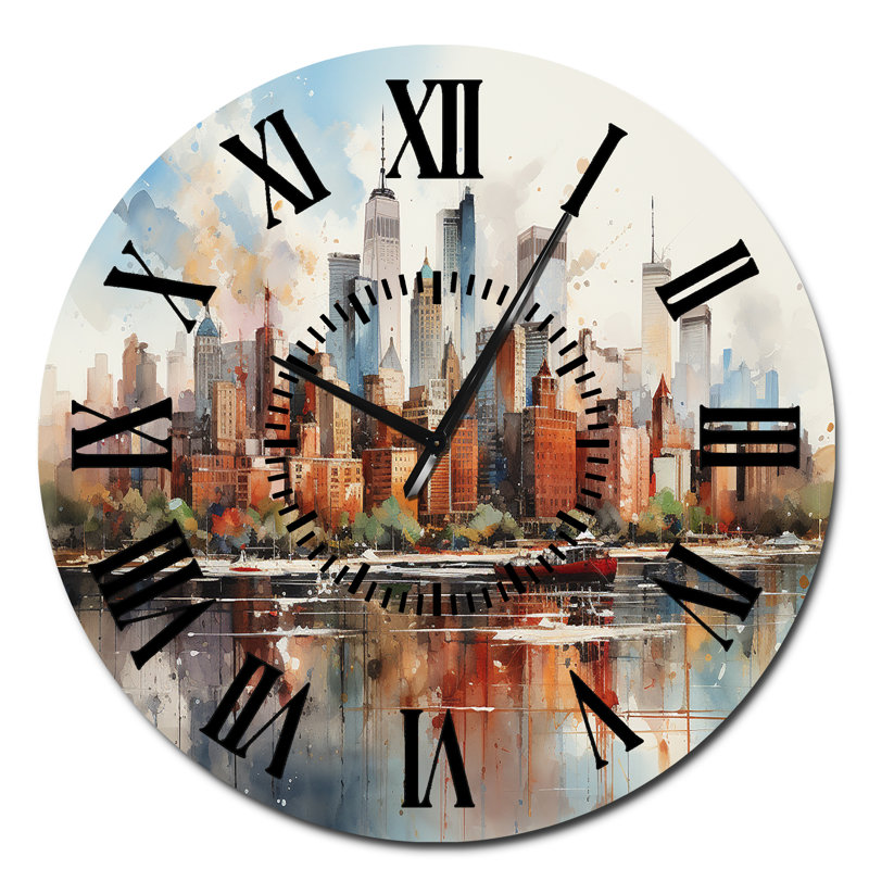 Horloge murale Dreamy New York, Surdimensionné