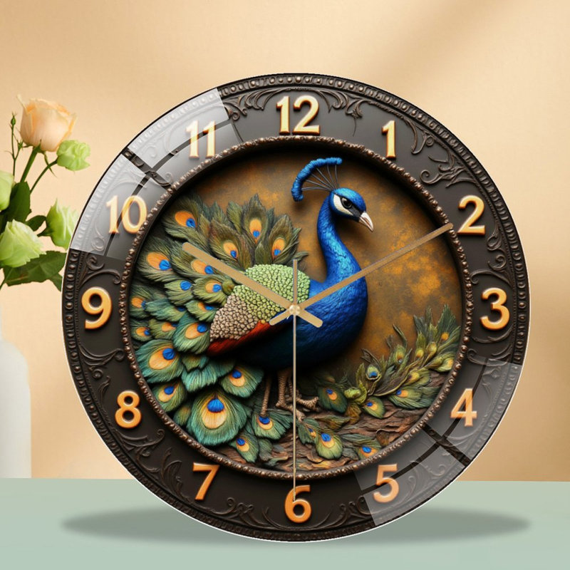 Horloge murale Peacock