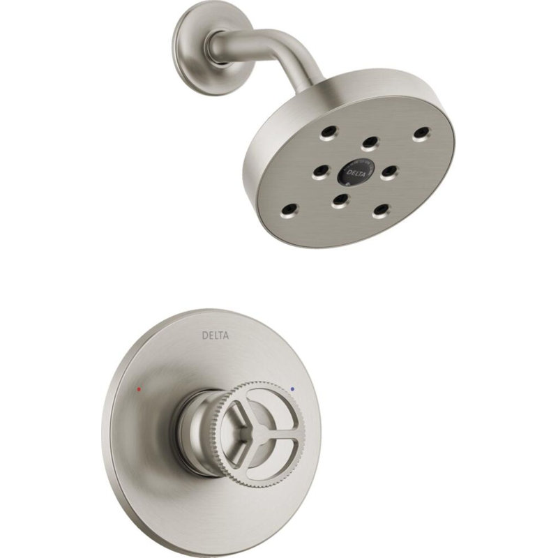 Ensemble de robinet de douche avec poignée sur roulettes Trinsic 14 Series H2Okinetic, Inoxydable