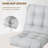 Outdoor Replacement Cushion Set Deep Seating Seat / Back Cushions with Ties (Set of 2)-396330681