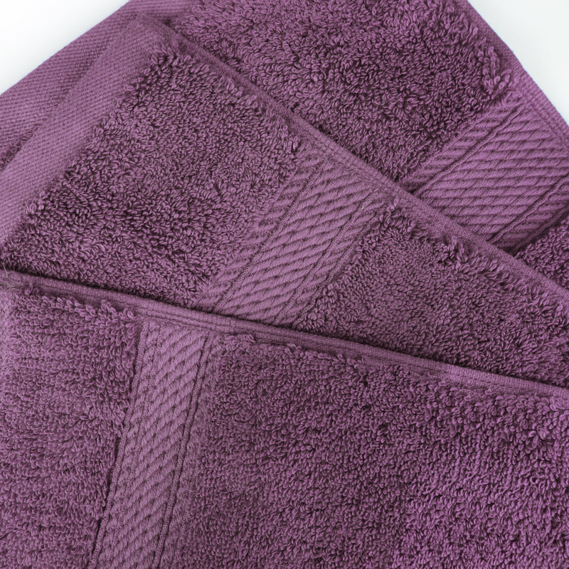 Coton luxueux et hautement absorbant Renata, Prune