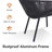8 - Person Aluminum Patio Dining Set With Extendable Rectangular Table And Wricker Dining Chairs , Cushions Included