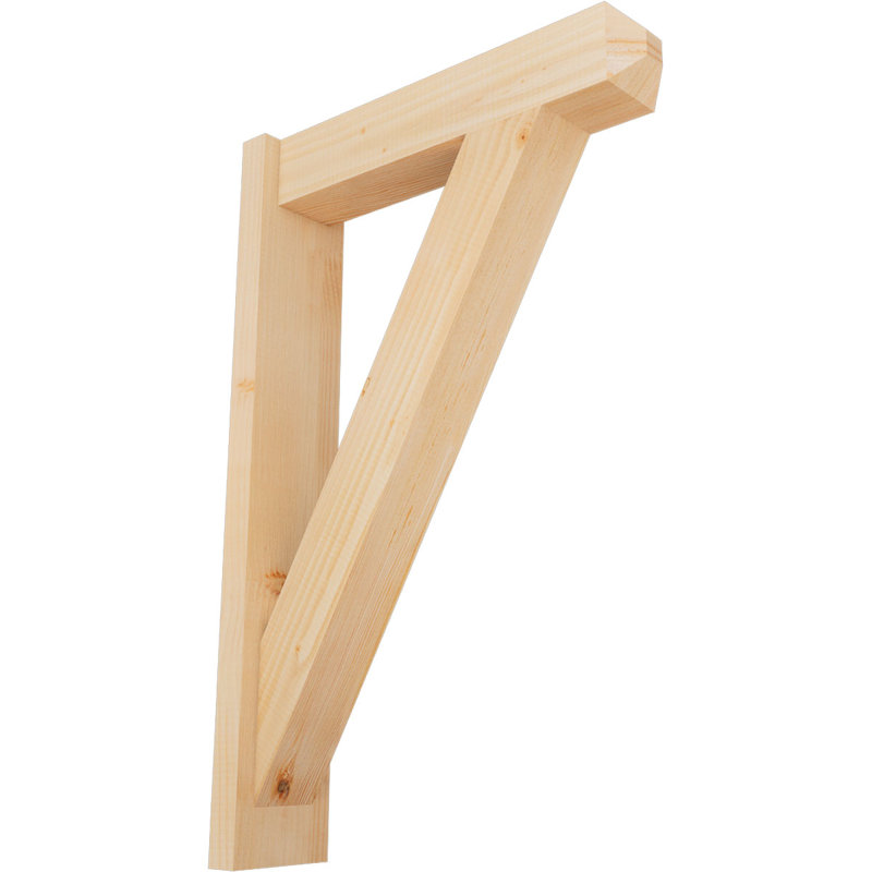 Artisan traditionnel en bois rustique, P 22 po x H 34 po, Sapin Douglas de 5 1/2 po (lisse)