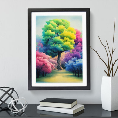 Watercolour Trees - Single Picture Frame Painting