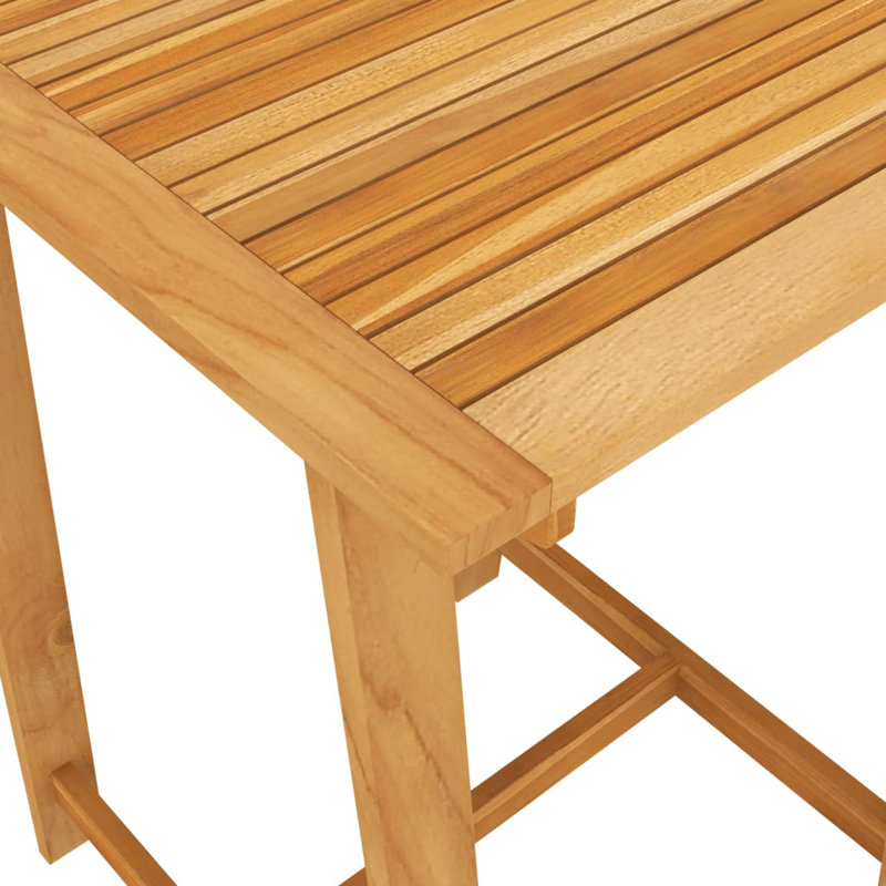 Patio Bar Table and Stools Set, Gray