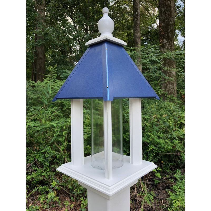 Mangeoire à oiseaux Krawczyk Tube, Bleu de cobalt
