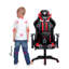 DIABLO CHAIRS Black/Red Executive Chair with Wheels