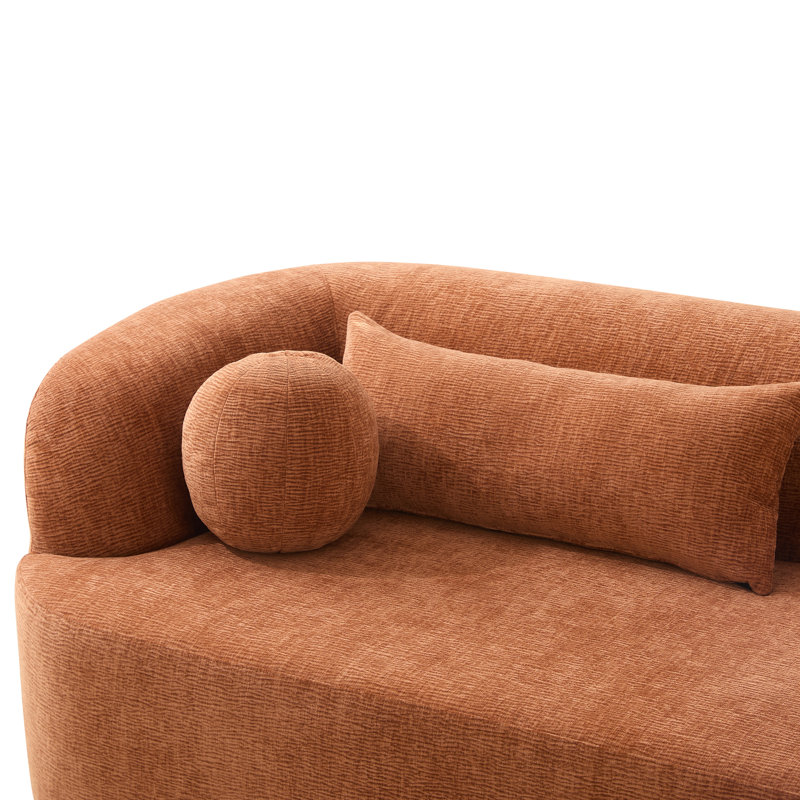 Upholstered 86 Sofa, Orange