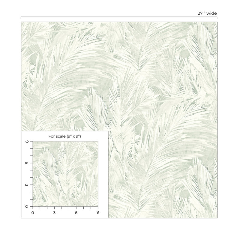 Alisson Floral Wallpaper, Moss